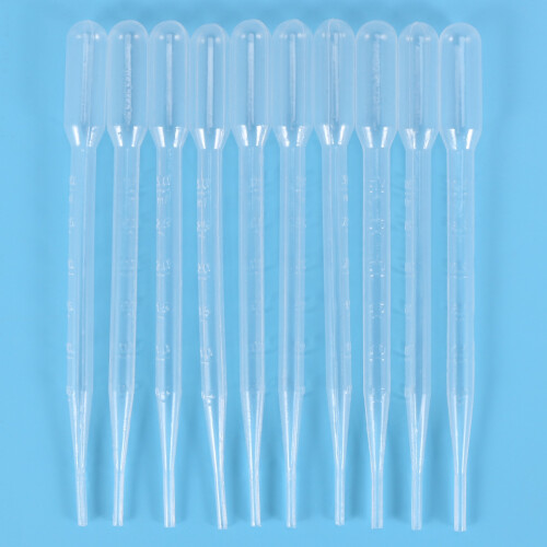 10pcs 3ML Disposable Plastic Eye Dropper Set Transfer Graduated Pipettes 2