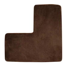 L-Shaped Bath Mat Non-Slip, Soft Bathroom Floor Rug, Washable Carpet for Square Showers,Ideal Corner Shower Spaces C