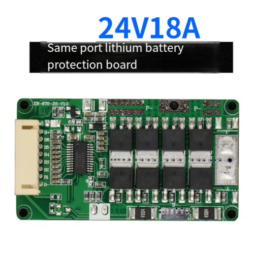 7S 24V15A Same Port Lithium Battery Charging Protection Board Overcurrent/Voltage/Discharge Short Circuit 2