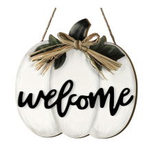 Autumn Pumpkin Pendant Thanksgiving Doorplate Harvest Season Wreath Decoration Welcome Sign