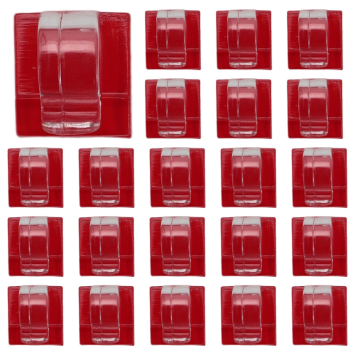 Hooks for Outdoor String Lights Clips 30 Pack Clear Light Hook with Waterproof Adhesive Backing