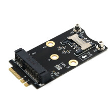 M.2 Wifi Adapter Mini PCIE Wireless Network Card to M2 NGFF Key A+E Raiser with SIM Slot