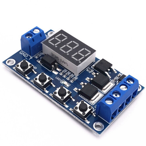 Trigger Cycle Timing Delay Switch Circuit Double MOS Tube Control Board Instead of Relay Module 12 24V 2