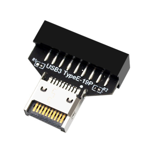 USB3.2 Type-E 20Pin to USB 19P Chassis Front Type A C Extension Adapter for Desktop Motherboard 1