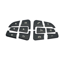 Car Steering Wheel Button Covers Trim Stickers for GLC X253 C Class W205 CLA GLA a X156 C117 W176(A)