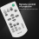 Universal RM-PJ8 Projector Replacement Remote Control RM-PJ5/PJ6/PJ10/PJ12/PJ1 Wireless Controller 3