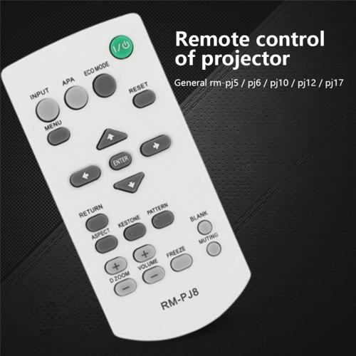 Universal RM-PJ8 Projector Replacement Remote Control RM-PJ5/PJ6/PJ10/PJ12/PJ1 Wireless Controller 2