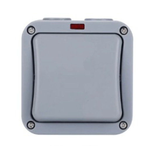 IP66 Wall Electrical Switch 220V Light Waterproof on Off Security Button with Fixation Night in the Pc Power(A) 1