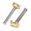 6Pcs Guitar Compensated Bridge Brass Saddles Set Replacement Part 4