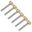 6Pcs Guitar Compensated Bridge Brass Saddles Set Replacement Part 8