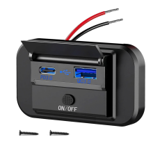 Dual Quick Charge USB QC3.0 and PD3.0 RV Outlet 12V Charger Car Port 12 Volt Socket Accessories