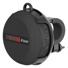 Smart Bluetooth Quick Display Speaker Portable Waterproof and Dustproof Outdoor Cycling - Black