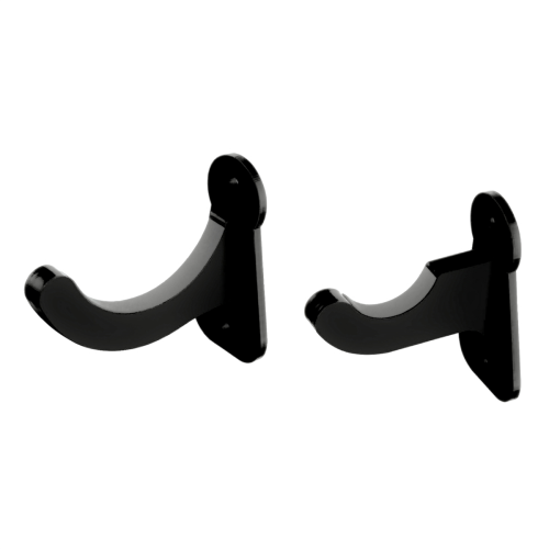 1 Pair Acrylic Baseball Wall Mounted Holder Bat Display Softball Bats Rack Collection Bracket Black 2