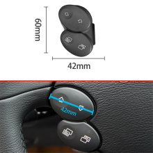 Car Steering Wheel Switch Control Button Trim Cover for W218 Class W211 E 2006-2008 Black