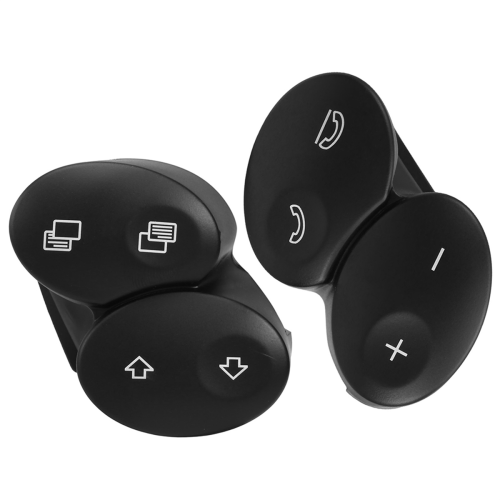 Car Steering Wheel Switch Control Button Trim Cover for W218 Class W211 E 2006-2008 Black 2