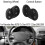 Car Steering Wheel Switch Control Button Trim Cover for W218 Class W211 E 2006-2008 Black 8
