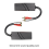 1 Pair Audio Network Cable Extender Twisted Transmitter Interface 2-Way RJ45 to 5