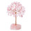 Rose Quartz Crystal Tree,Artificial and Healing Stone Tree Gem Tree.Valentine'S Gifts A 8