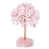 Rose Quartz Crystal Tree,Artificial and Healing Stone Tree Gem Tree.Valentine'S Gifts A 1