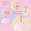 Rose Quartz Crystal Tree,Artificial and Healing Stone Tree Gem Tree.Valentine'S Gifts A 4