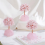 Rose Quartz Crystal Tree,Artificial and Healing Stone Tree Gem Tree.Valentine'S Gifts A 7