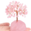 Rose Quartz Crystal Tree,Artificial and Healing Stone Tree Gem Tree.Valentine'S Gifts A 5