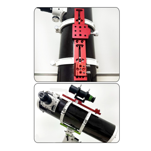 Telescope Finder Scope Base Mount Adapter Flat for Dovetail Slot 1/4 Thread Conversion Accessories Red 2