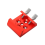 Telescope Finder Scope Base Mount Adapter Flat for Dovetail Slot 1/4 Thread Conversion Accessories Red 2