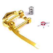 Guitar Tremolo Vibrato Bridge Tailpiece Archtop Compatible with ES335 LP Electric Universal (Gold)