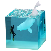 A-Marine Resin Whale Humpback Diver Cube Ornament Home Birthday Gift