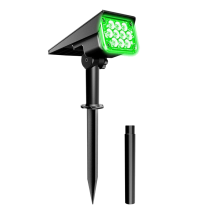 Solar Spotlight Garden Light IP65 Power Green for Yard Decor Outdoor Courtyard