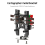 CNC Metal Bracket Carriage for IDM Scanner Leveling Sensor 2.4 Trident 3D Printer Super Fast 2