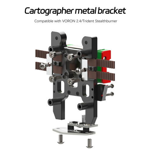 CNC Metal Bracket Carriage for IDM Scanner Leveling Sensor 2.4 Trident 3D Printer Super Fast 1
