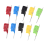 10PCS SDK08 Test Clips with Jumper Cable IC Hook 40V Ultra Small Clip 2A Clamp for Electrical Testing 6