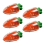 5pcs Transparent Easter Plastic Carrots Candy Box Gift Decorations D 1