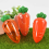 5pcs Transparent Easter Plastic Carrots Candy Box Gift Decorations D 6