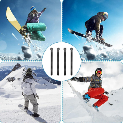 4pcs Snowboard Ankle Ladder Strap with Screws Ski Boot Ice Skate Binding 2