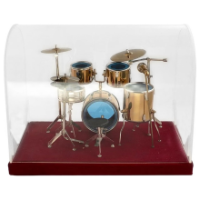 Miniature Jazz Drum Kit Model Mini Cymbal Musical Instrument