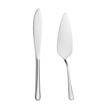 Cake Cutting Set for Wedding, Knife and Server Set,Classic Design Pie Serving of 2 Piece,Dishwasher Safe,A