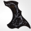 Black Flower and Bird Guitar Pickguard Decorative Self-Viscous Sticker String Guard Protection Patch 4