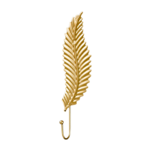 Vintage Metal Leaf Hook Gold Color Iron Art Wall Hanging Hooks Towel Hat Storage Racks Style 1