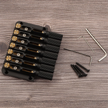 7 String Headless Metal Saddle Bridge Musical Instrument Replacement Guitar Accessories