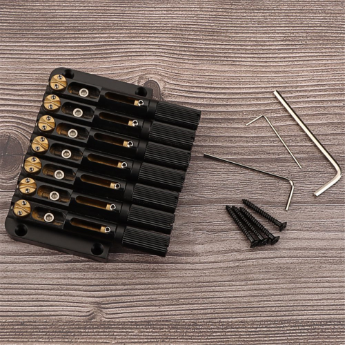 7 String Headless Metal Saddle Bridge Musical Instrument Replacement Guitar Accessories