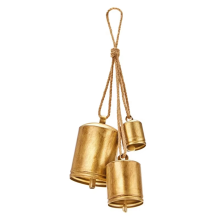 Christmas bells rustic vintage style shabby chic ornaments