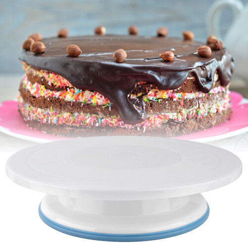 1Pc Round Cake Turntable Rotating Platform Stand 1
