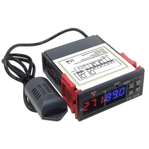 -3028 220V Digital Thermostat Thermometer Hygrometer Temperature Humidity Controller Regulator 1