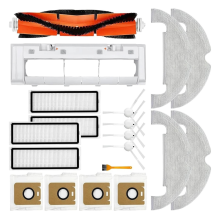 Replacemt for Bot D10 Plus/RLS3D Main Brush Side Mop Cloth Filter Dust Bag Cover