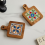 Solid Wood Tile Insulation Pot Mats, Home Retro Placemats, High Temperature Resistant Kitchen Table Mats Coasters C 5