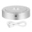 Round Stand Led Rotating Display Base for Crystals Lighted 8 Light Modes Pedestals(Silver) 8