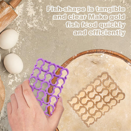 Gold Fish Cracker Cookie Cutter, 25Pcs Mini Biscuit Cutter for Crackers, Plastic Tiny Treats B 2